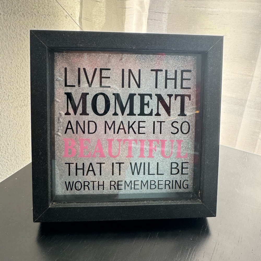 Frame Live in the moment